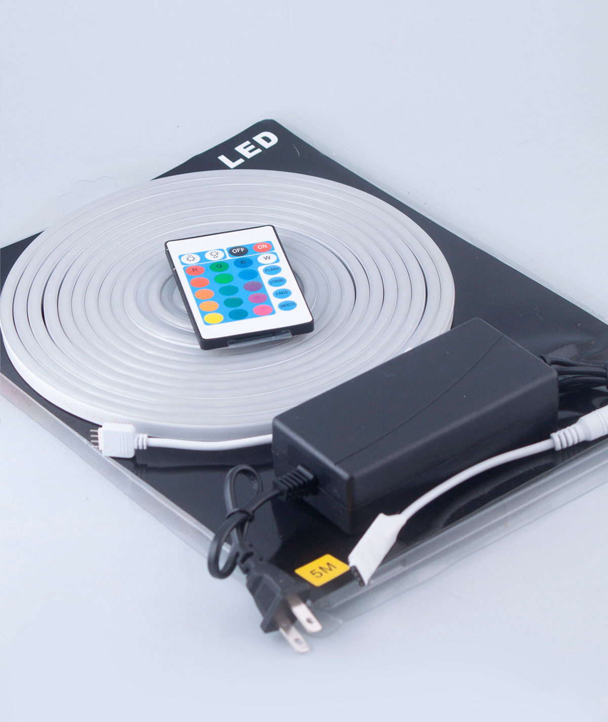Kit Neón Flex RGB 12 Voltios Chip-SMD 2835
